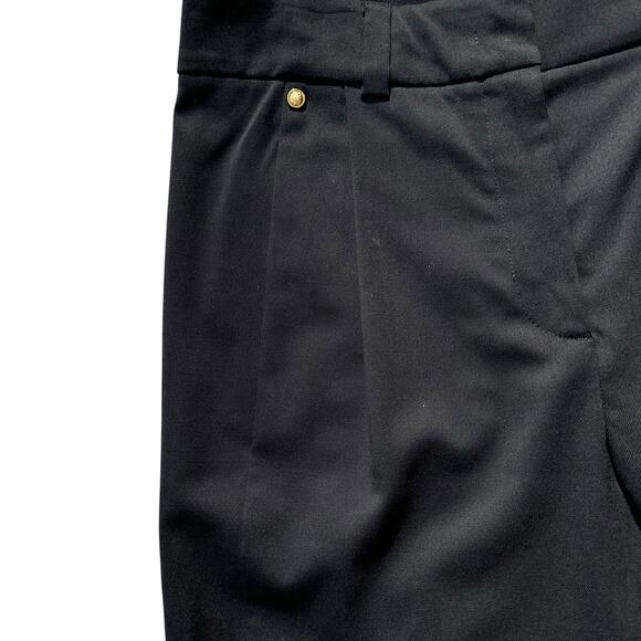 Versace Versus Shorts Tessuto Bermuda Womens 30" Black Pleated Wool Luxury Italy - Picture 9 of 16